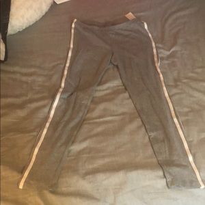 Pierced Long Grey Leggings - Junior